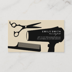 Carte De Visite Outils Hairstyliste