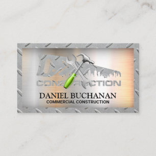 Carte De Visite Outils matériels de construction Acier