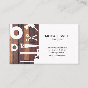 Carte De Visite Outils matériels   Handyman   Gestionnaire de prop