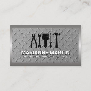 Carte De Visite Outils matériels   Métal plaqué acier