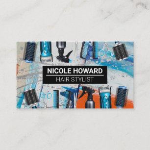 Carte De Visite Outils pour la presse à cheveux