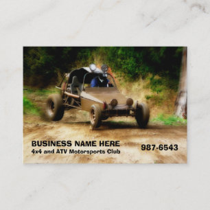 Carte De Visite Outre du buggy des sables Mudding de la route ATV
