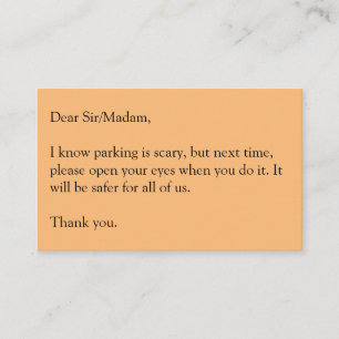 Carte De Visite Ouvre les yeux