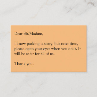 Carte De Visite Ouvrez vos yeux