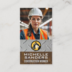 Carte De Visite Ouvrier du bâtiment   Col bleu