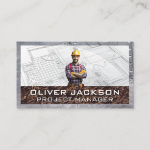 Carte De Visite Ouvrier du bâtiment   Plan directeur