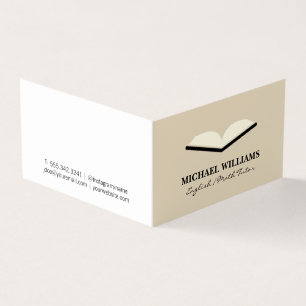 Carte De Visite Ouvrir le livre