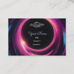 Carte De Visite OVNI dans le trou noir