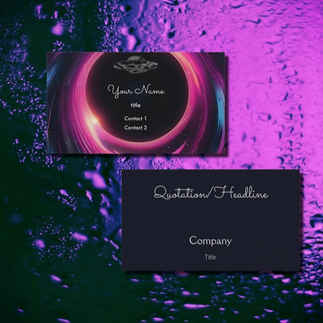 Carte De Visite OVNI dans le trou noir (Créateur téléchargé)