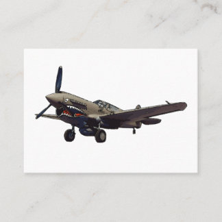 Carte De Visite P-40 Warhawk aircraft Cards