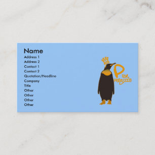 Carte De Visite P pour le pingouin