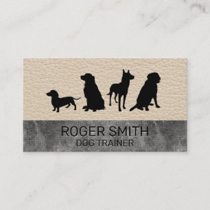 Carte De Visite Pack Canine   Formation des chiens   Marbre en cui