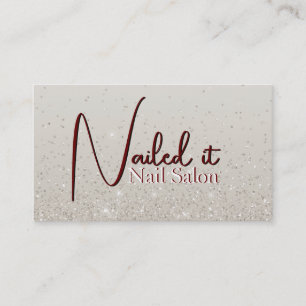 Carte De Visite Pailleté bronzé 