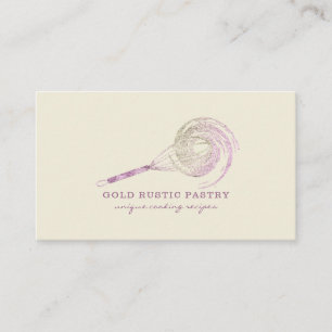 Carte De Visite Paillette Fouet Paillettes Rose Or Boulangerie ivo