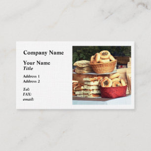 Carte De Visite Pains au marché fermier