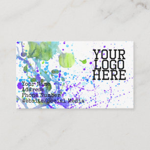 Carte de visite Paint Splatter