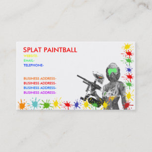 Carte De Visite Paintball