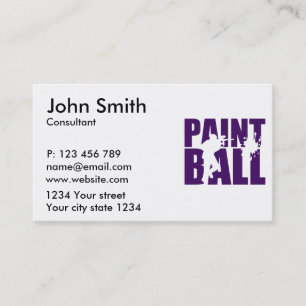 Carte De Visite Paintball