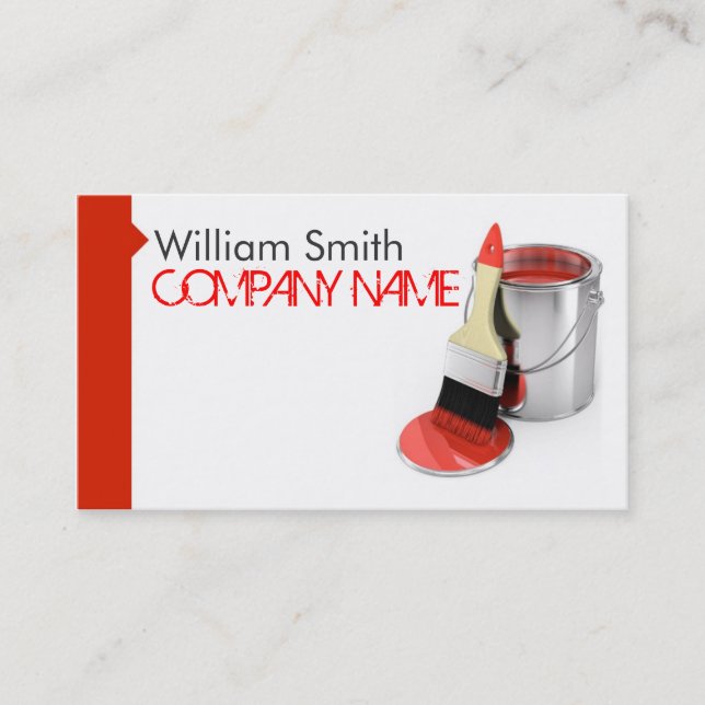 Carte De Visite Painter Business Card (Devant)