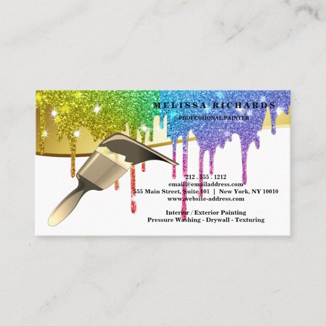 Carte De Visite Painter Business Card (Devant)