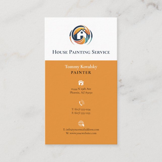 Carte De Visite Painting Companies (Devant)