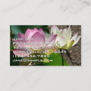 Carte De Visite Paire de fleurs de lotus I