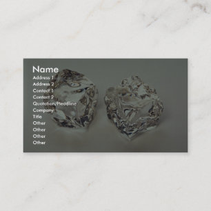 Carte De Visite Paires de glaçons