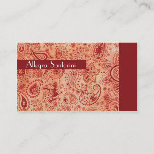 Carte De Visite Paisley mystérieux
