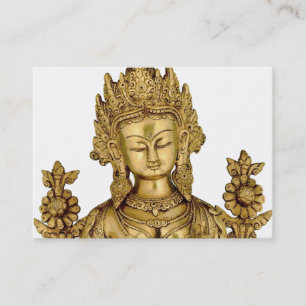 Carte De Visite Paix bouddhiste d'art du Thibet de yoga de déesse