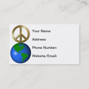 Carte De Visite Paix sur Terre Fun Rebus voeux de vacances