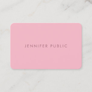 Carte De Visite Pâle arrondi élégant - modèle rose de concepti