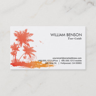 Carte De Visite Palmiers (couleur)