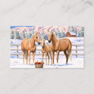 Carte De Visite Palomino Quarter Horses