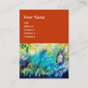 Carte De Visite PAN ET CERF, orange