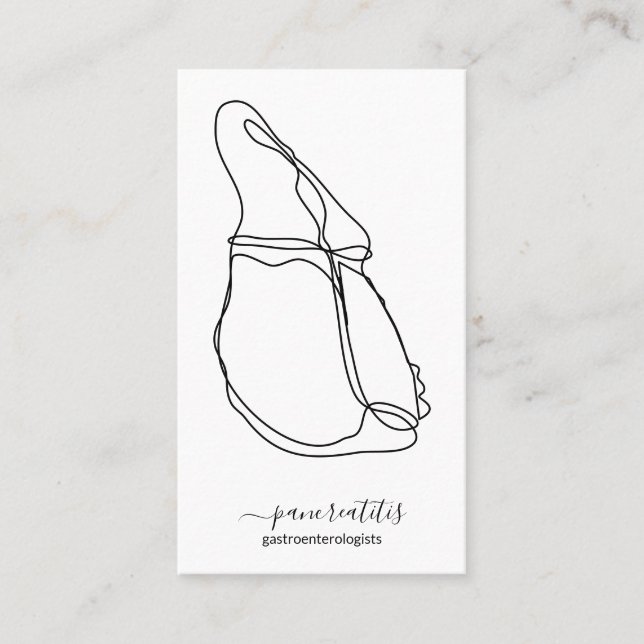 Carte De Visite Pancreas gastroentérologiste (Devant)