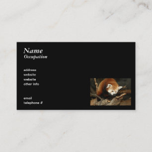 Carte De Visite Panda rouge