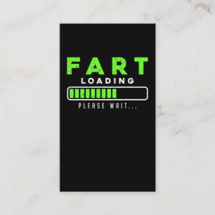 Carte De Visite Panier Chargement amusant Farting