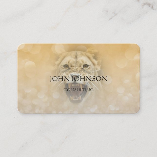 Carte De Visite Panier d'affaires Lion Consulting Personnalisé (Devant)