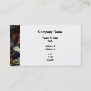 Carte De Visite Panier de Crochet et de Fil - Platine