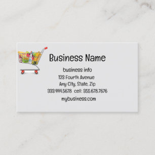 Carte De Visite Panier Service d'achat personnel