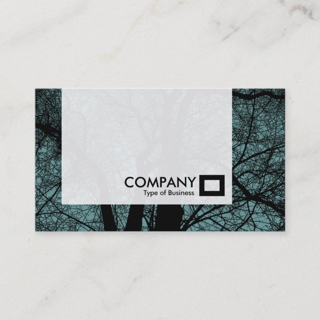 Carte De Visite Panneau - Arbre à contraste élevé - 669999 (Devant)