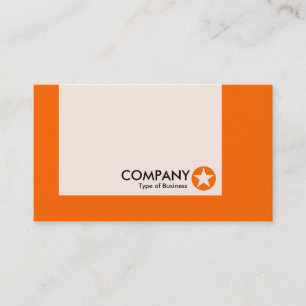 Carte De Visite Panneau - Couleurs - Étoile - Orange