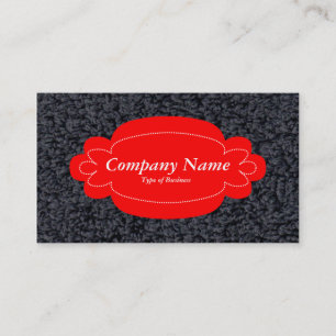 Carte De Visite Panneau décoratif 01 - Rouge - Tapis laineux