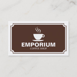 Carte De Visite Panneau élégant - Café 4C2A1E (coquille d'oeuf)