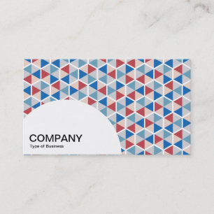 Carte De Visite Panneau en demi-cercle - Motif Hexagon 05