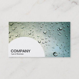 Carte De Visite Panneau en demi-cercle - Pluie sur ma fenêtre
