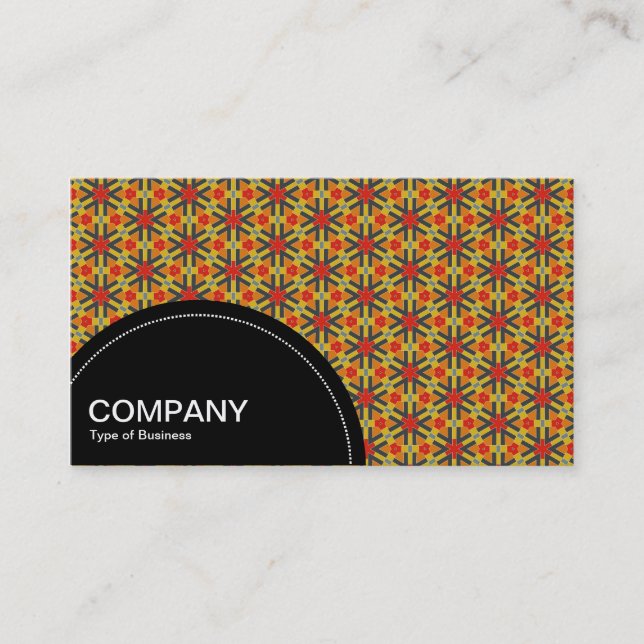 Carte De Visite Panneau semi-cercle (points) - motif géométrique 0 (Devant)