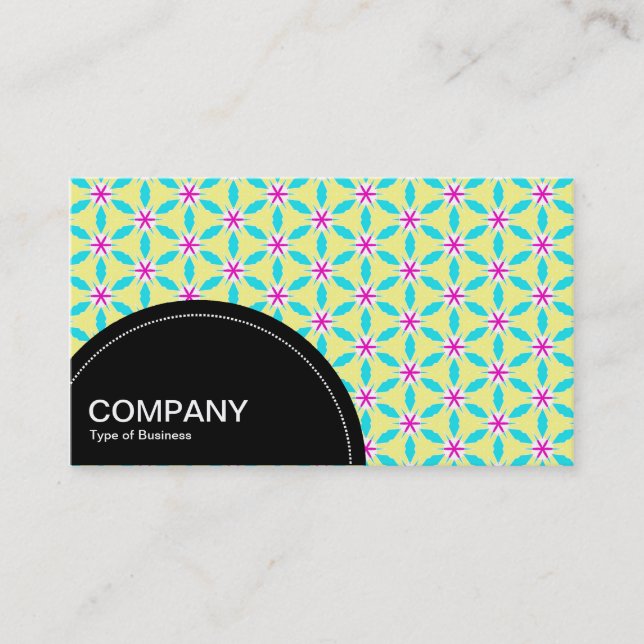 Carte De Visite Panneau semi-cercle (points) - Motif géométrique 0 (Devant)