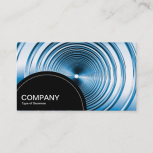Carte De Visite Panneau semi-circulaire (points) - Bleu Long Sprin