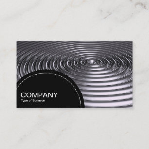 Carte De Visite Panneau semi-circulaire (points) - Concentrique - 